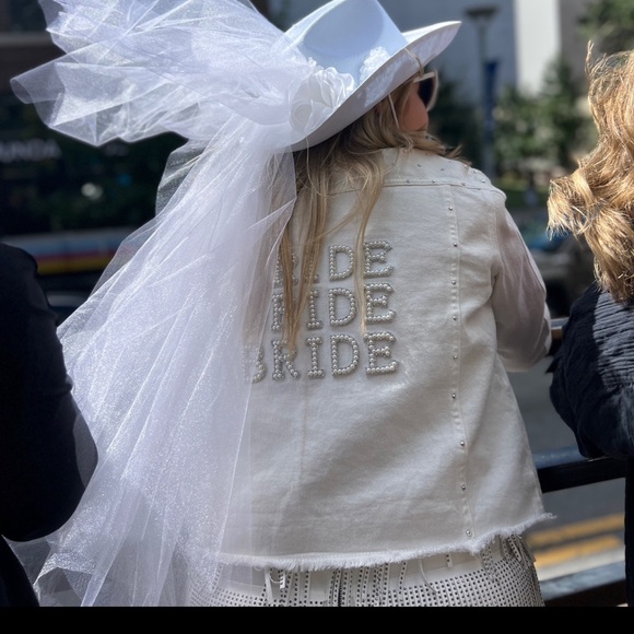 Bride Jean Jacket - size Large - Picture 3 of 6